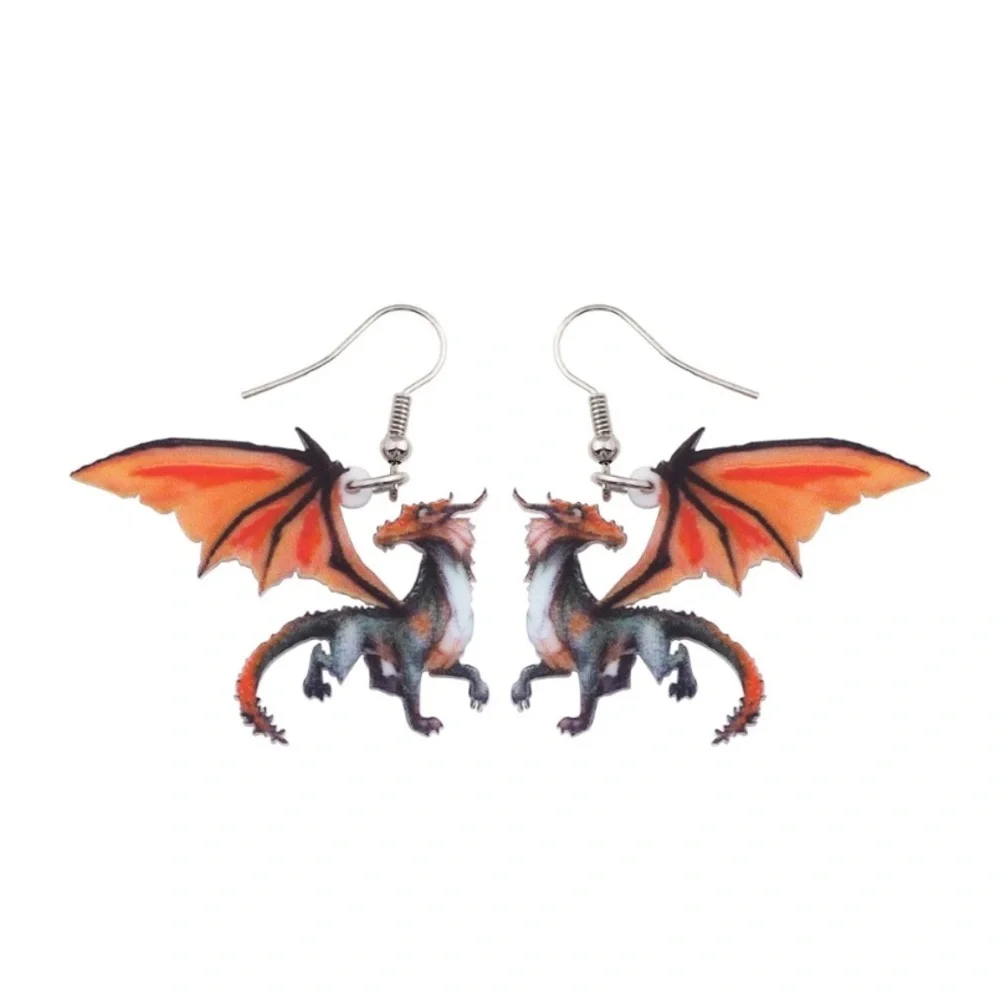 Dragon Earrings - Picture 1 of 4